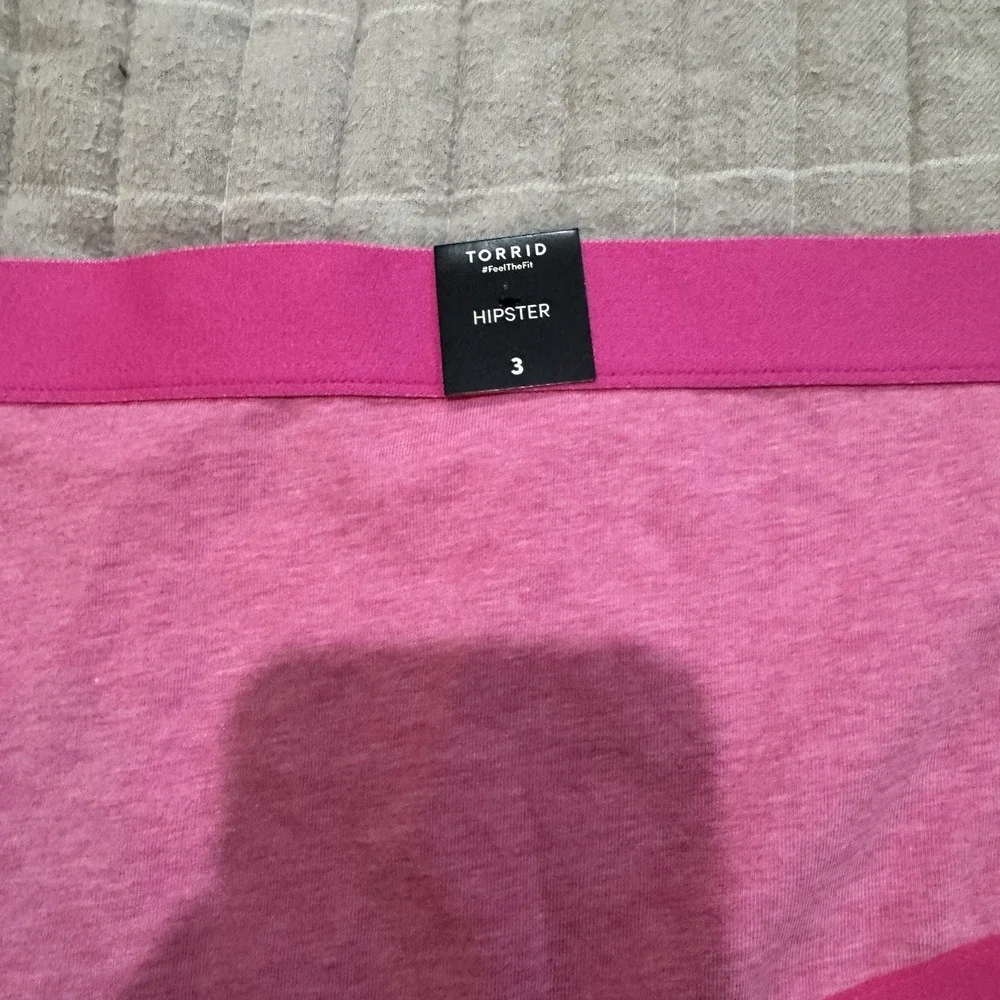 Torrid Pink Cotton Hipster Panty Underwear Plus Size 3 3x‎ NWT